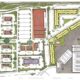 Kerrville Texas illustrated sitemap for tivy commons development - mixed-use development which will include national retail stores, restaurants and residential units, as well as a boutique hotel. by sendero cross capital